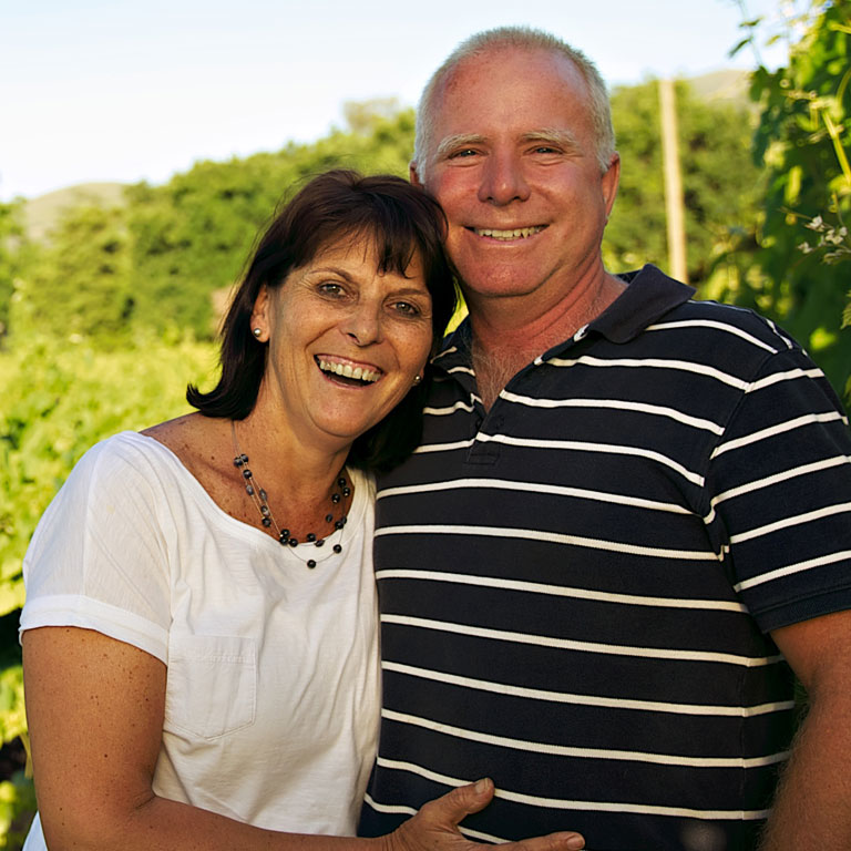 Photo of Willie Laubscher and his wife from Cape Vines Wellington